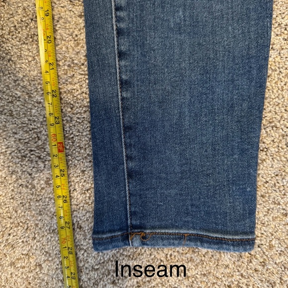 Juniors Wax Skinny Distressed Jeans Sz 9 - Picture 6 of 6